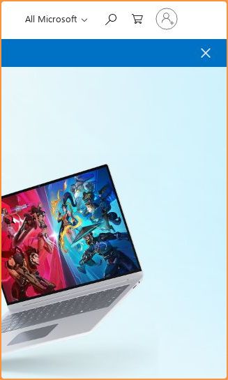 Call-to-action area of microsoft.com