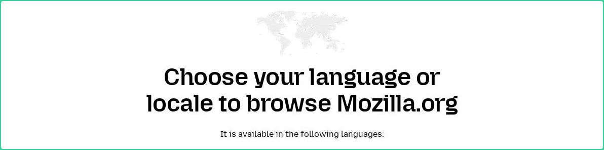 Hero section of mozilla.org