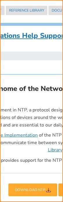 Call-to-action area of ntp.org