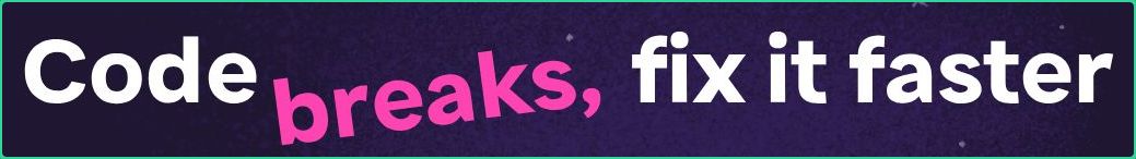 Hero section of sentry.io