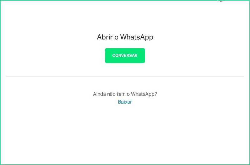 Hero section of wa.me