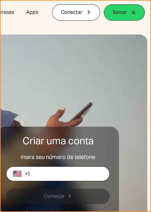 Call-to-action area of whatsapp.net