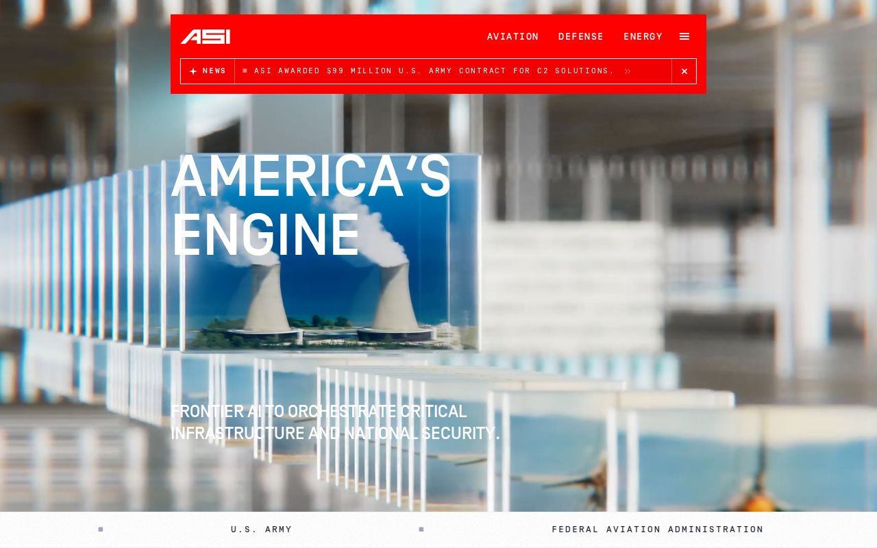 The airspace-intelligence.com homepage, first screen