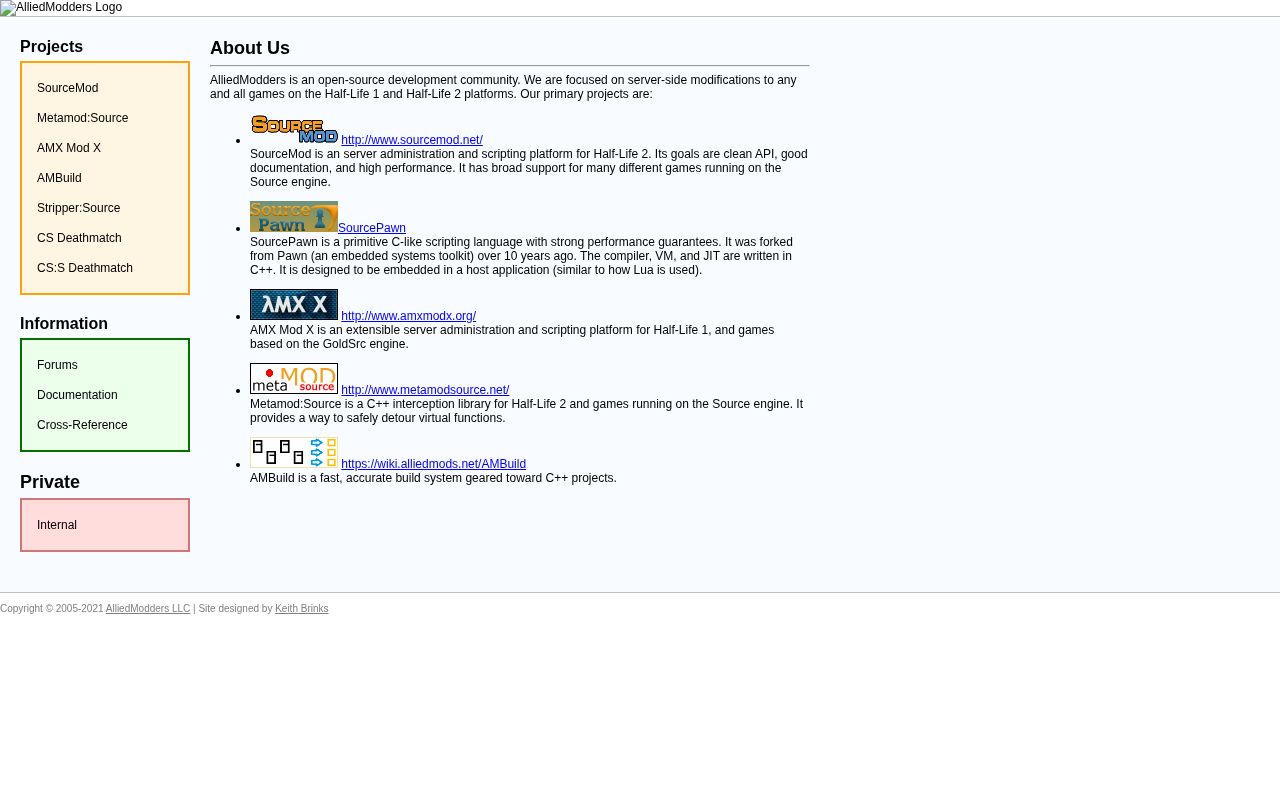 Screenshot of alliedmods.net