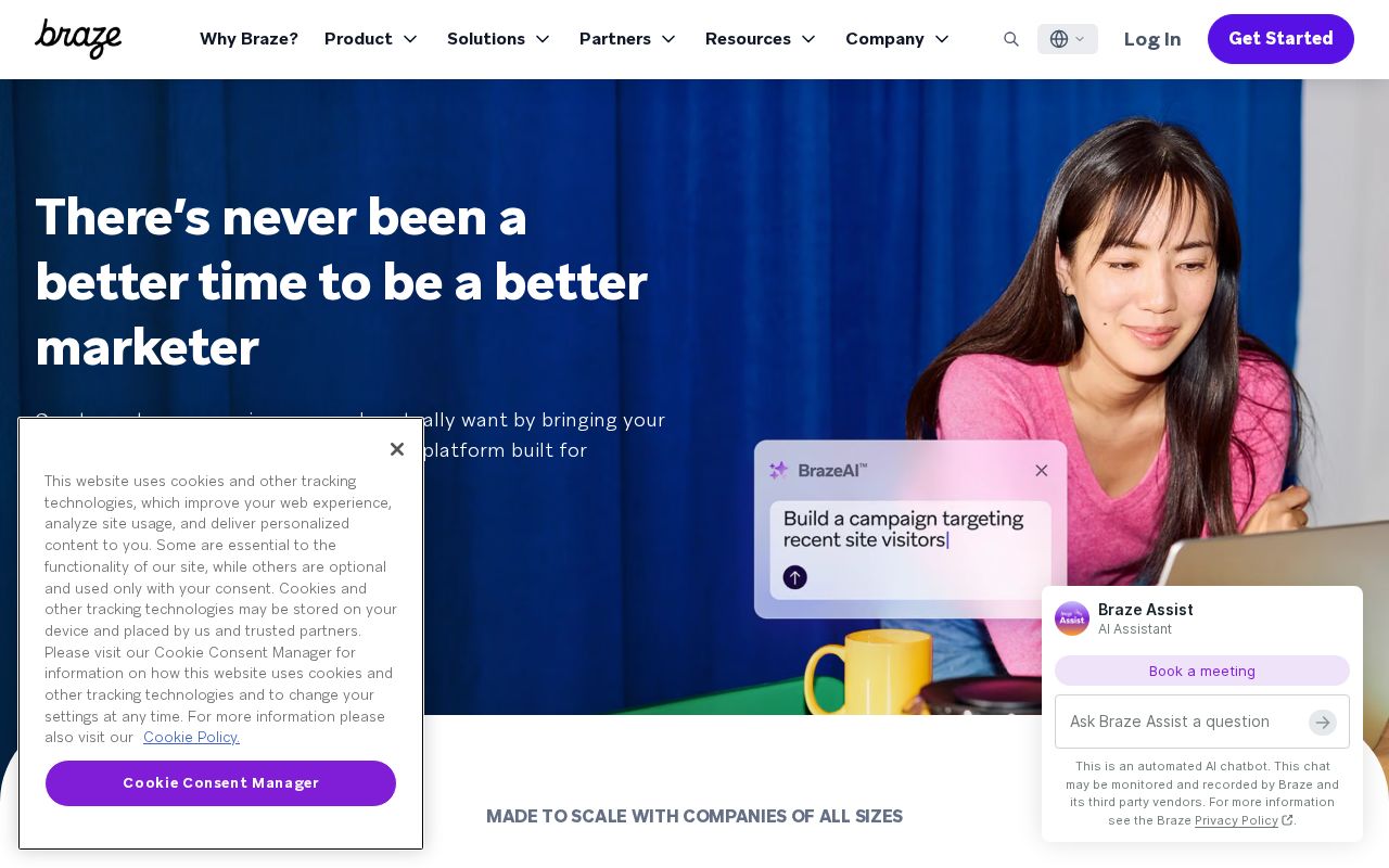 Screenshot of appboy.com