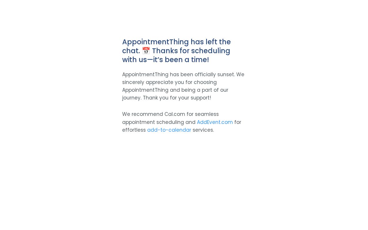 Screenshot of appointmentthing.com
