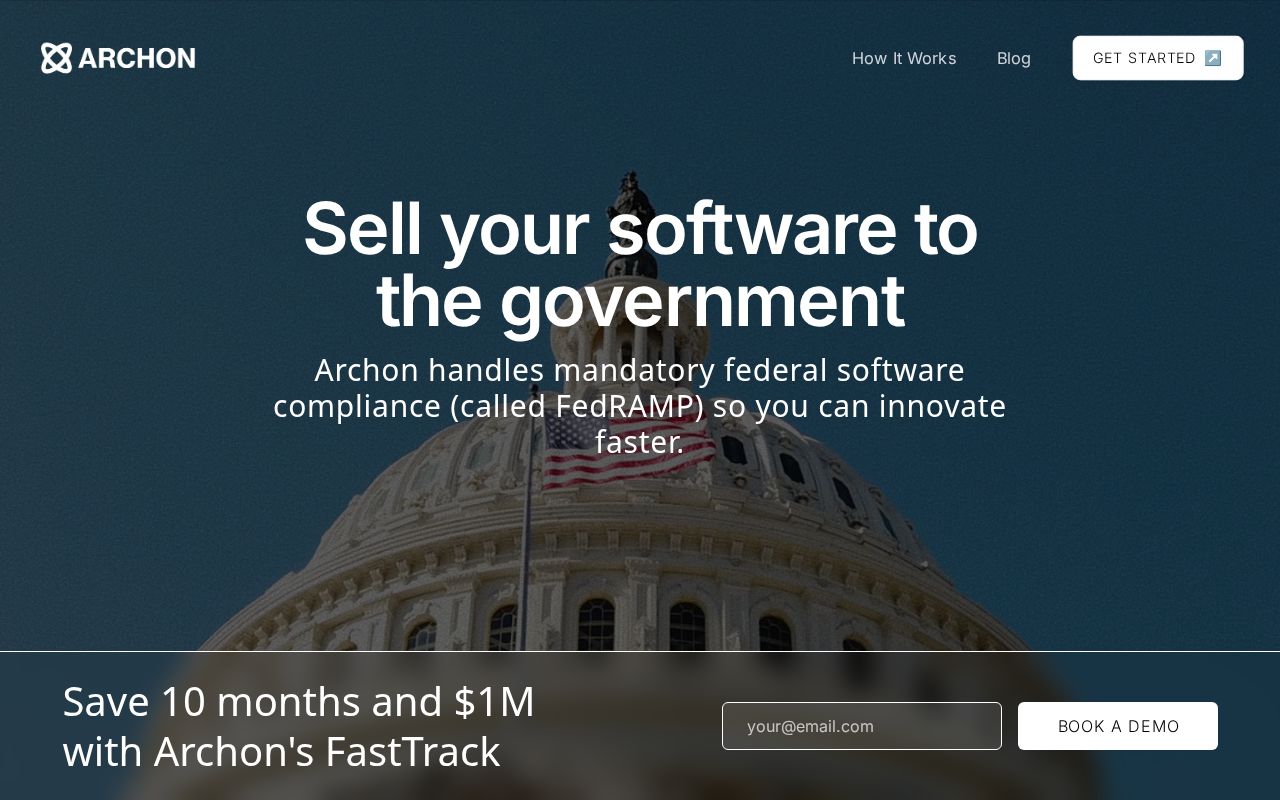 The archon.inc homepage, first screen