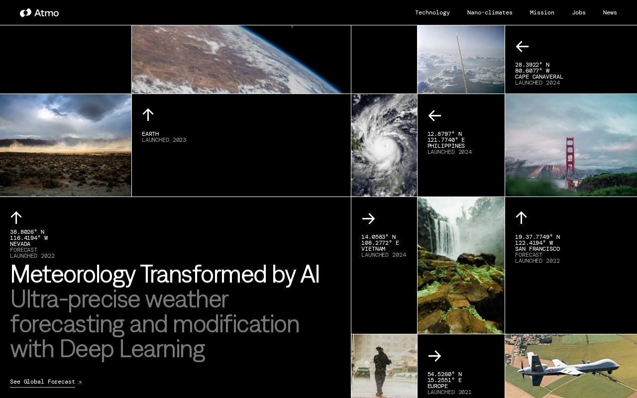 Screenshot of atmo.ai