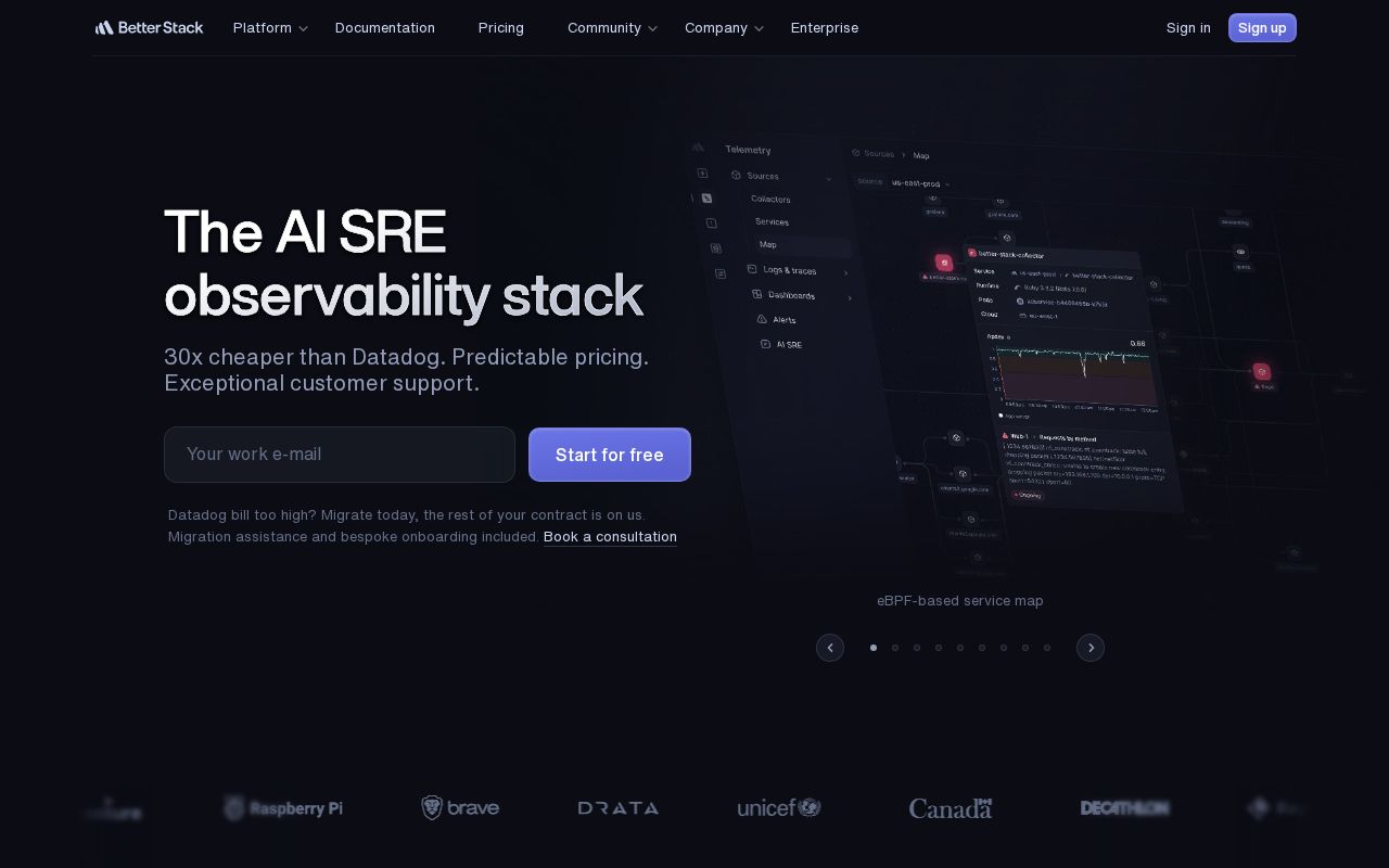 Screenshot of betterstack.com