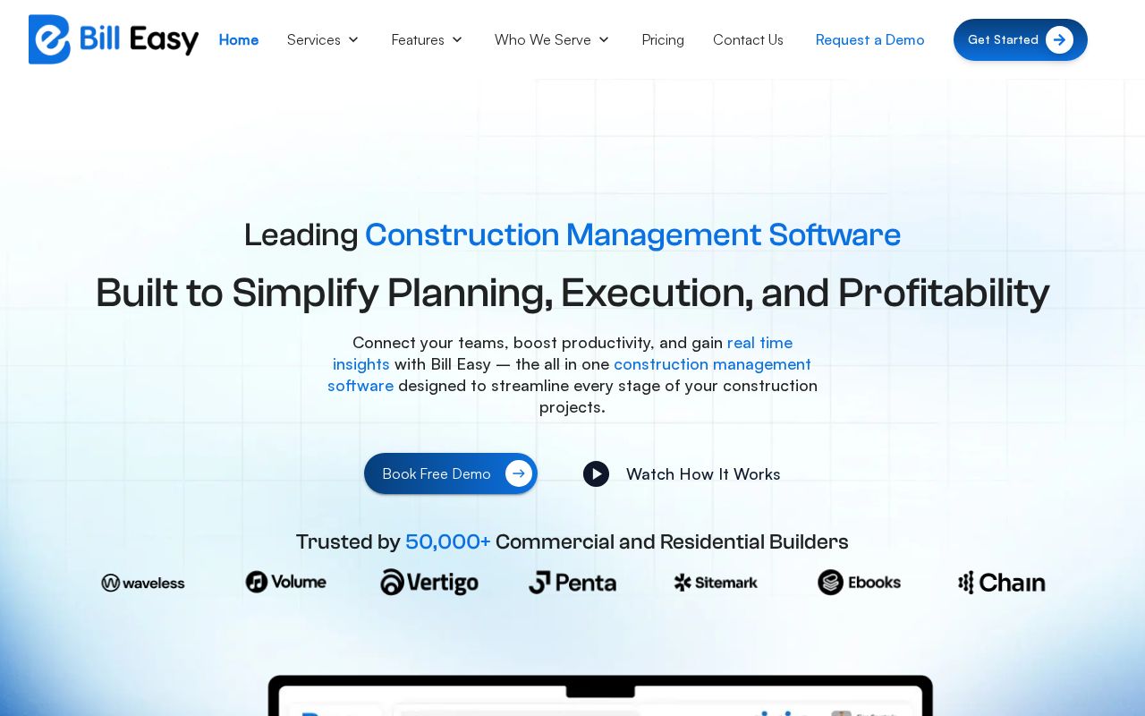 Screenshot of billeasy.ca