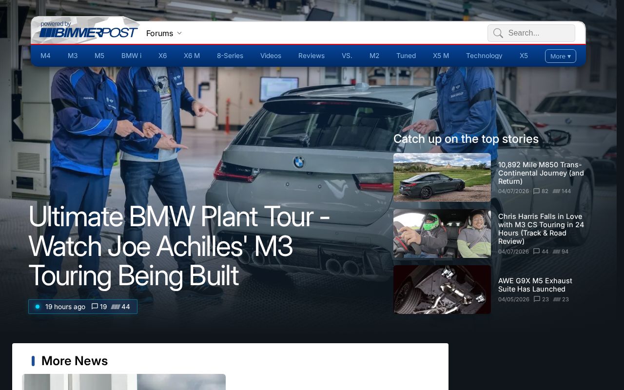 Screenshot of bimmerpost.com