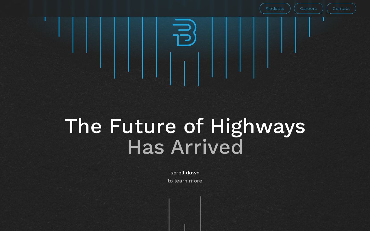 The blissway.com homepage, first screen