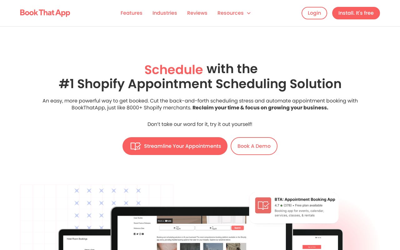 Screenshot of bookthatapp.com