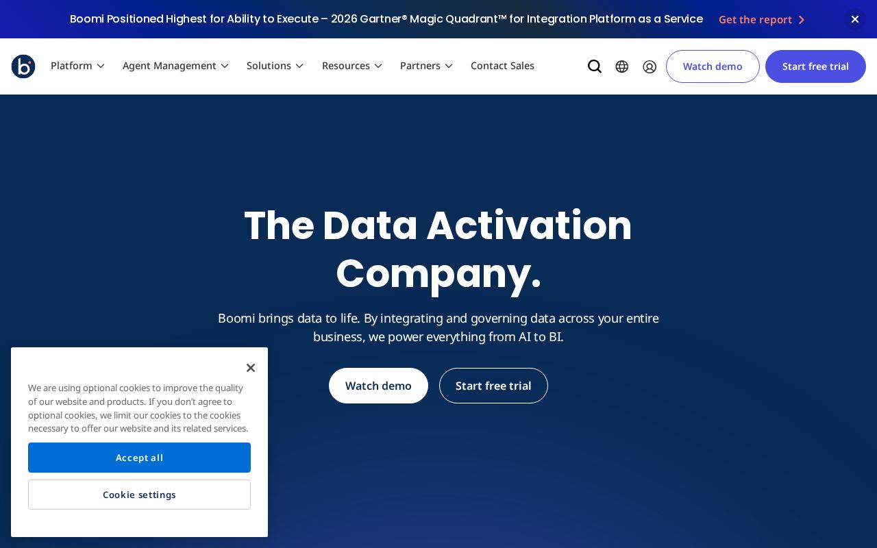 Screenshot of boomi.com