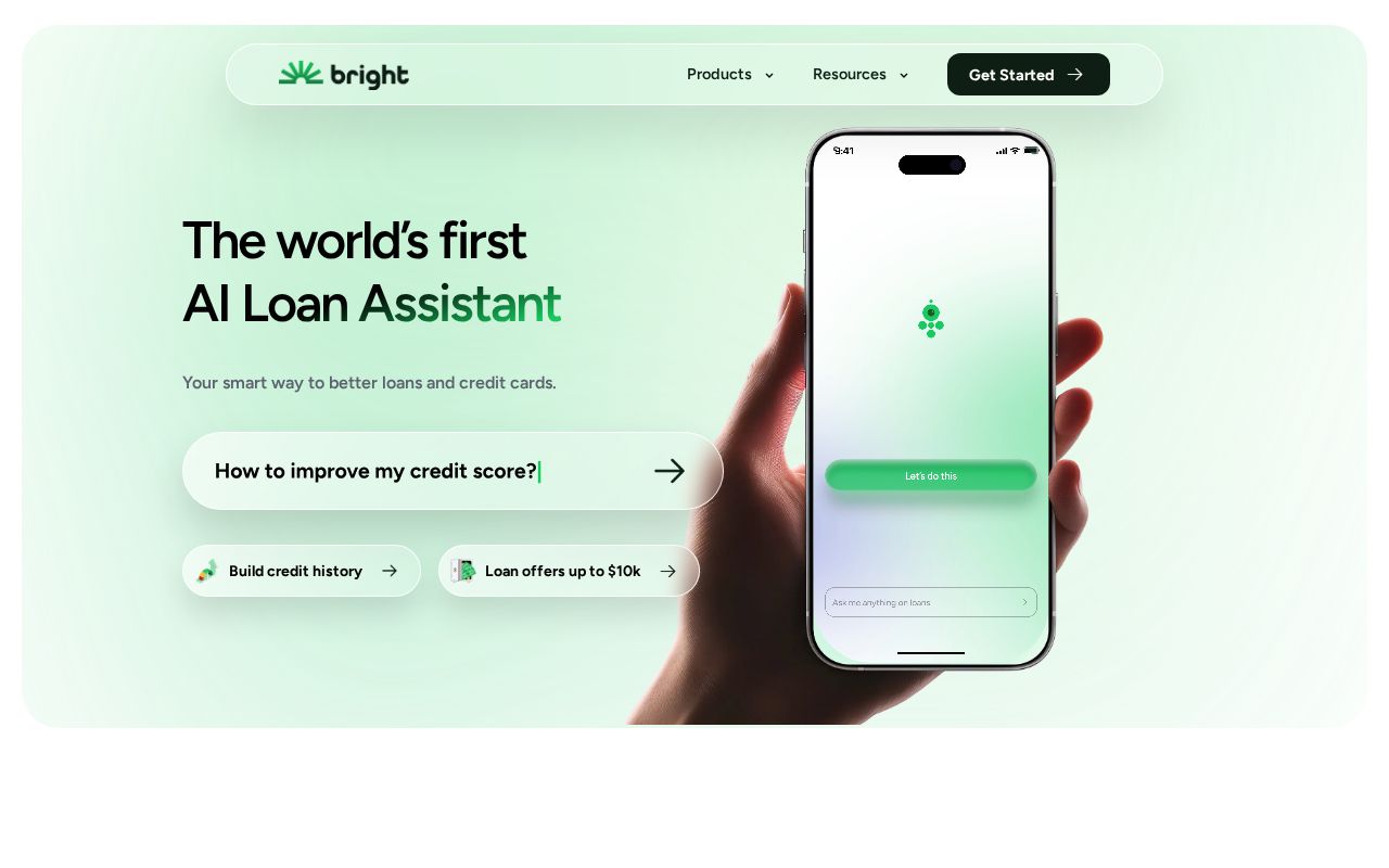 Screenshot of brightmoney.co