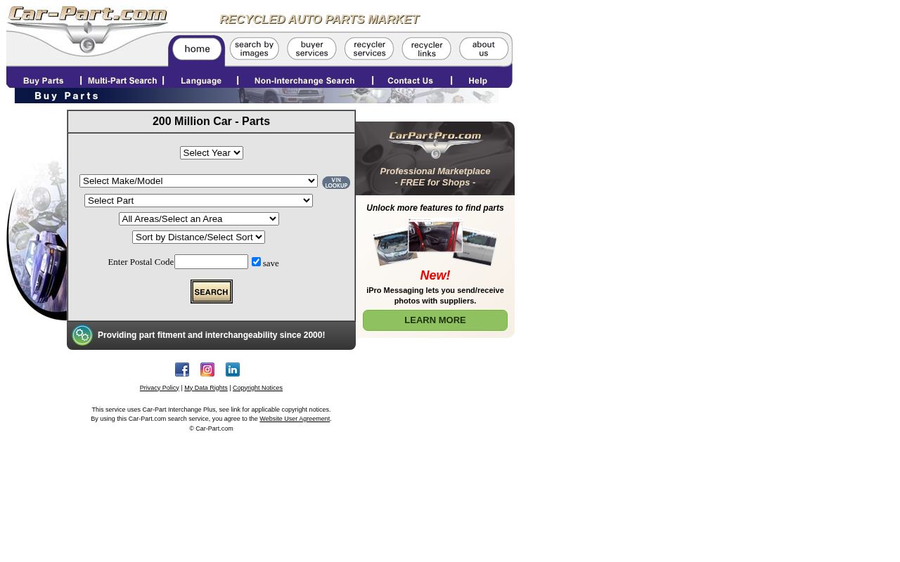 Screenshot of car-part.com