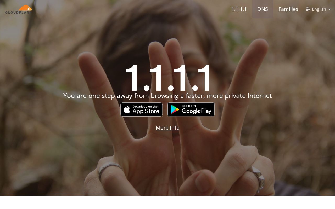 Screenshot of cloudflare-dns.com