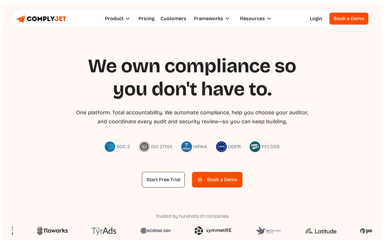 Screenshot of complyjet.com