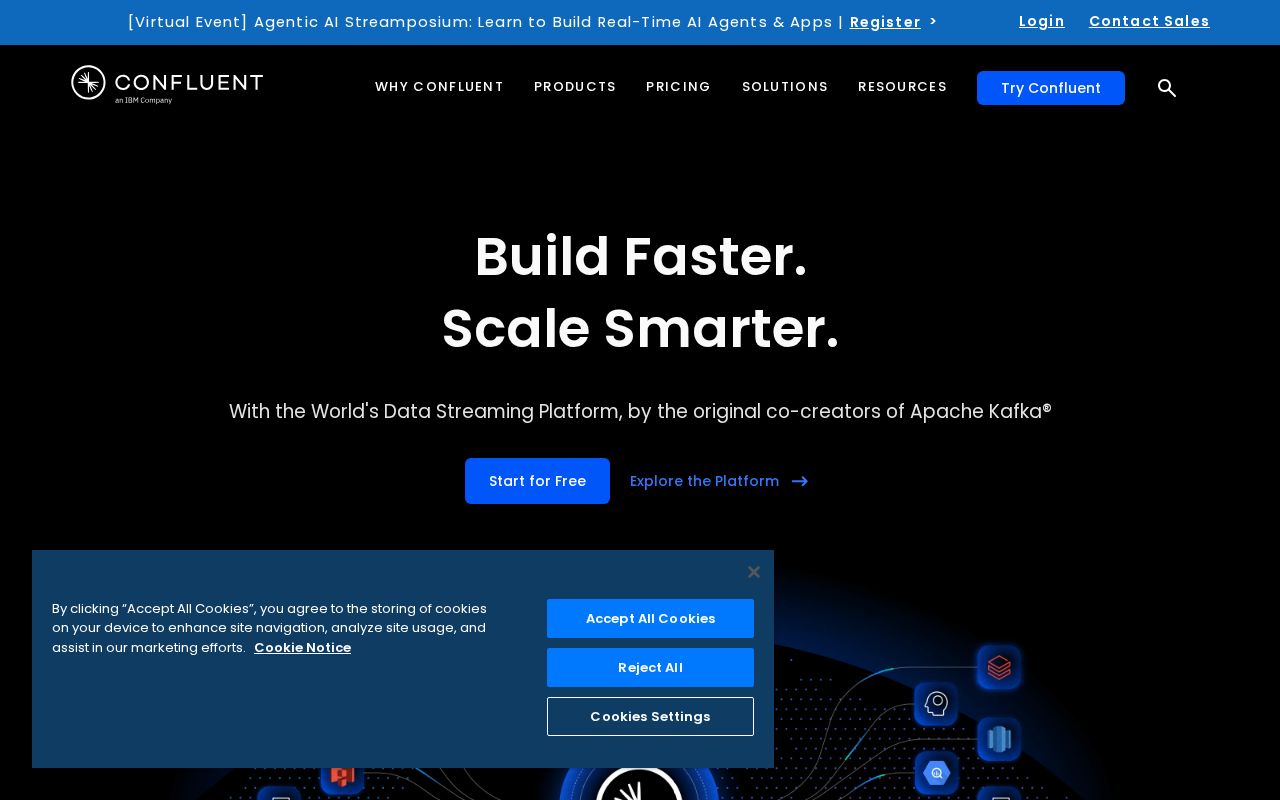 Screenshot of confluent.io
