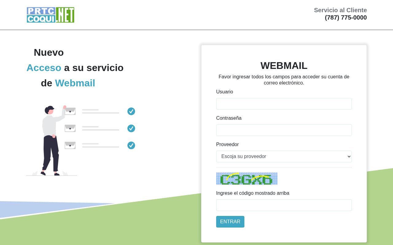 Screenshot of coqui.net