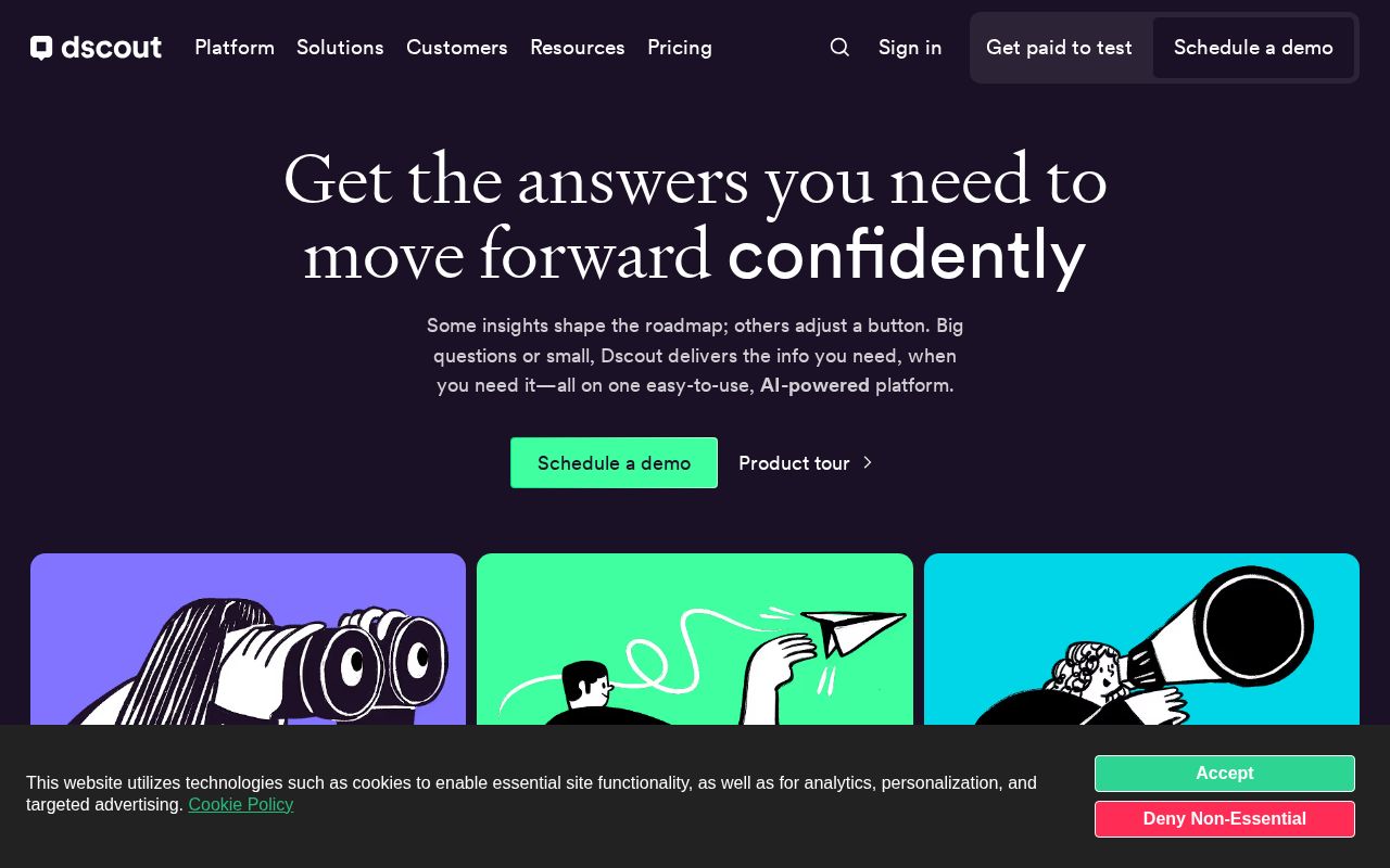 Screenshot of dscout.com
