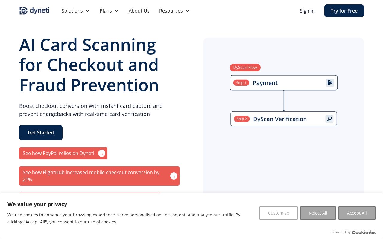 Screenshot of dyneti.com