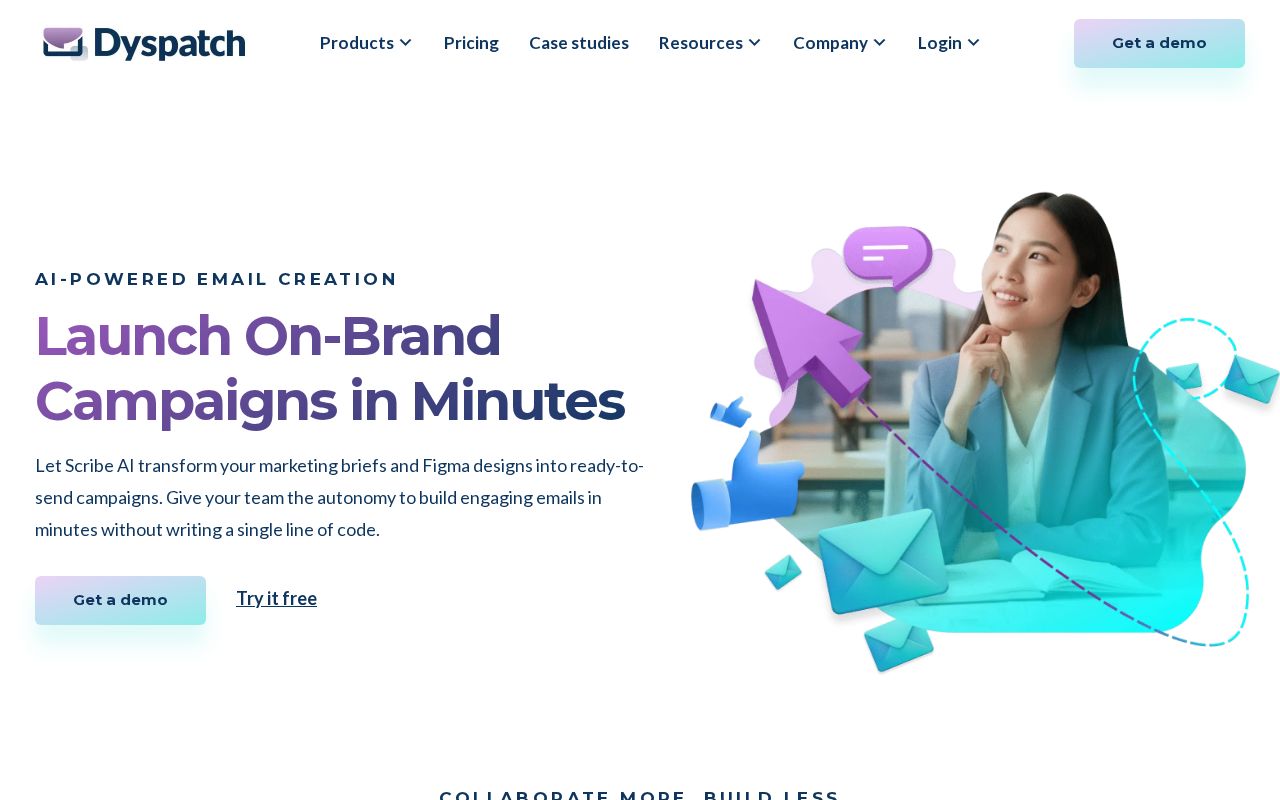 Screenshot of dyspatch.io