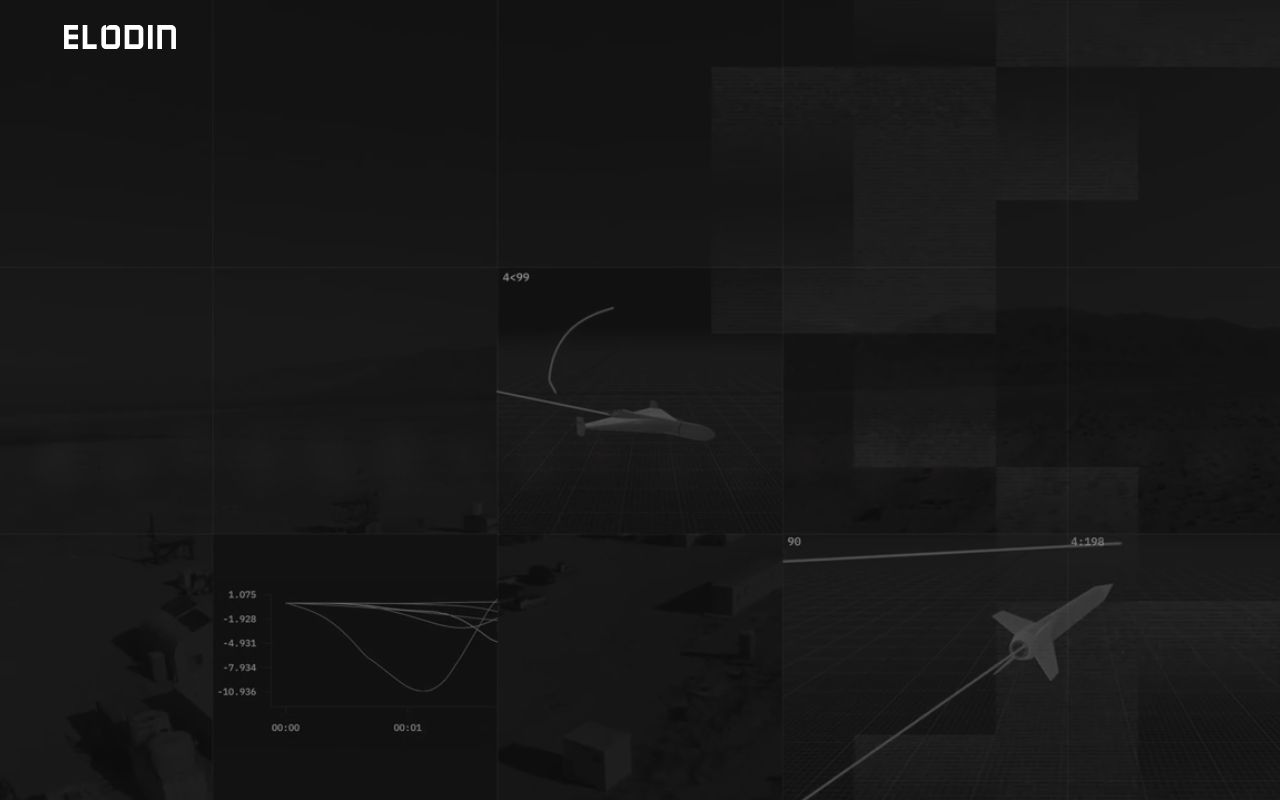 The elodin.systems homepage, first screen