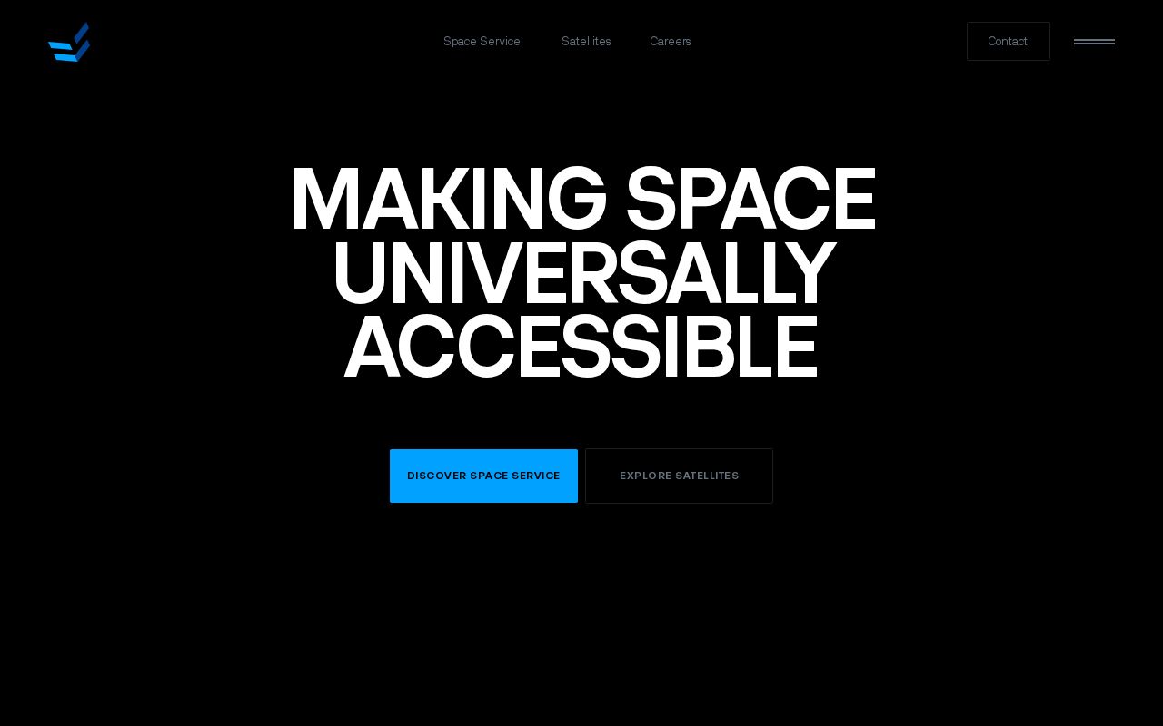 The endurosat.com homepage, first screen