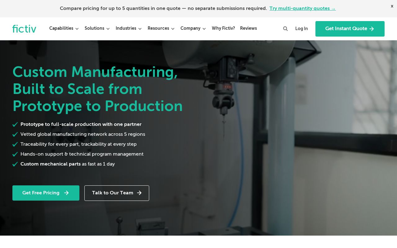 Screenshot of fictiv.com