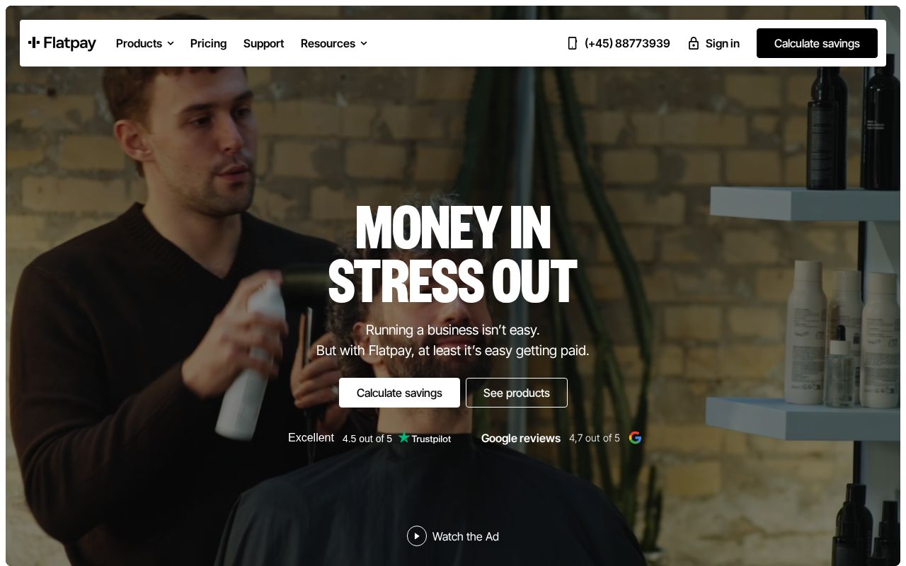 Screenshot of flatpay.com