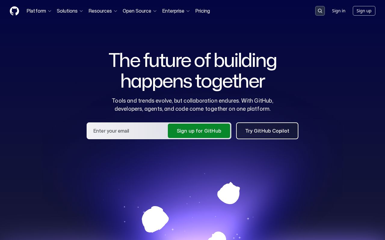 Screenshot of github.com
