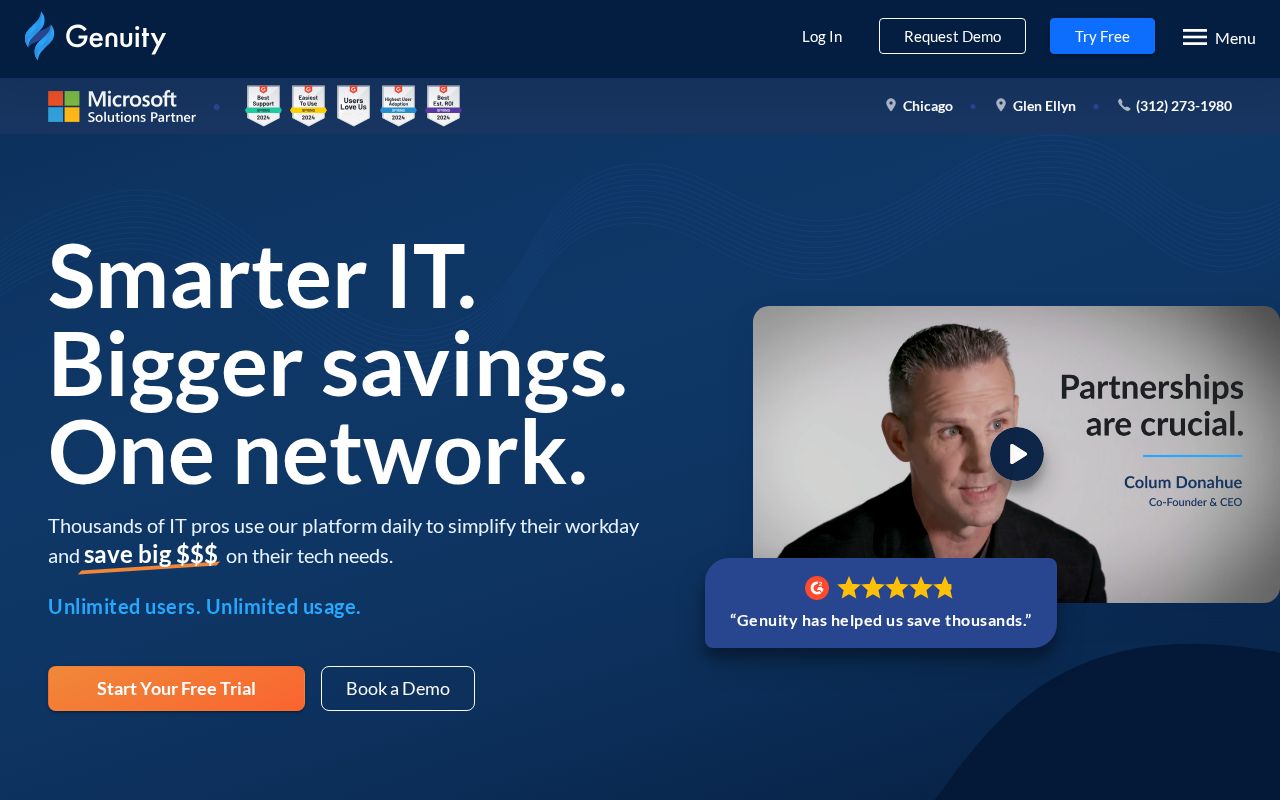 Screenshot of gogenuity.com