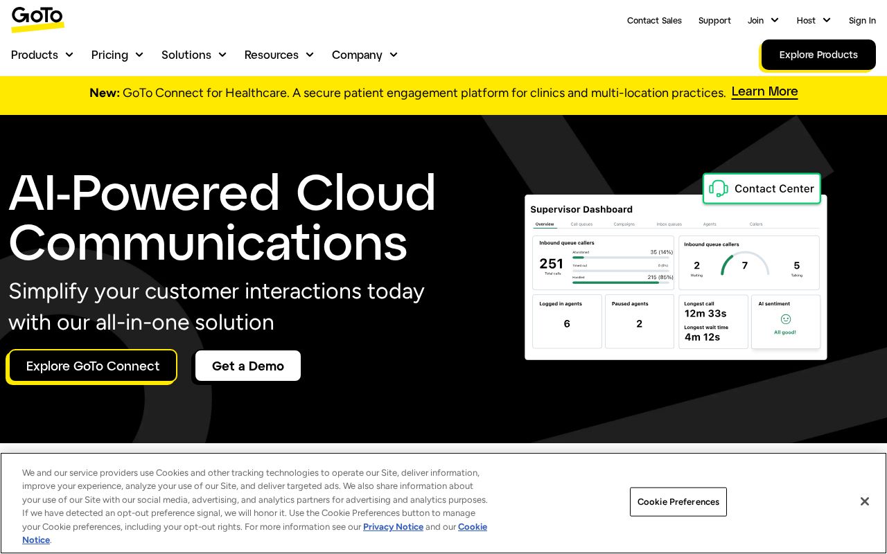 Screenshot of goto.com