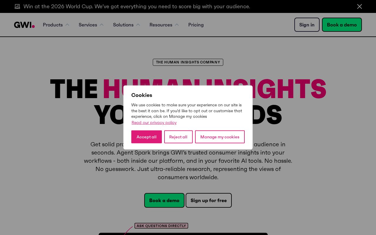 Screenshot of gwi.com