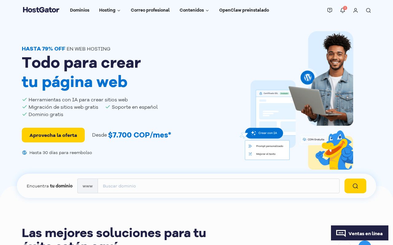 Screenshot of hostgator.co