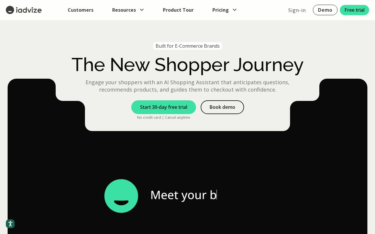 Screenshot of iadvize.com