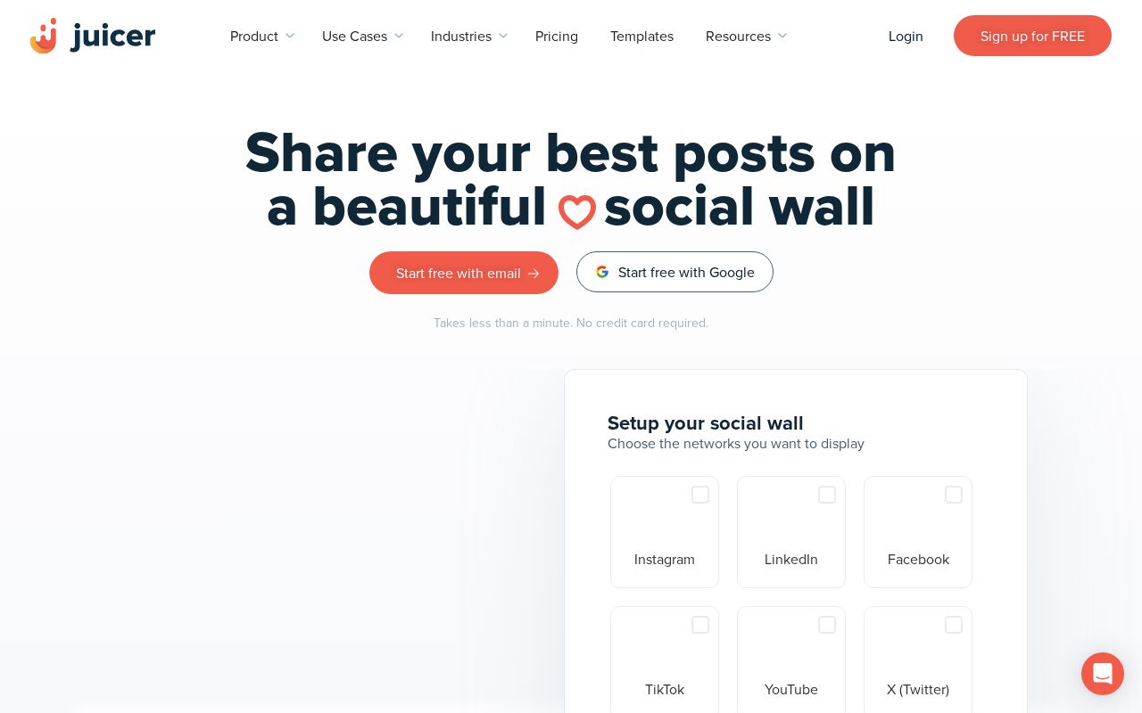 Screenshot of juicer.io