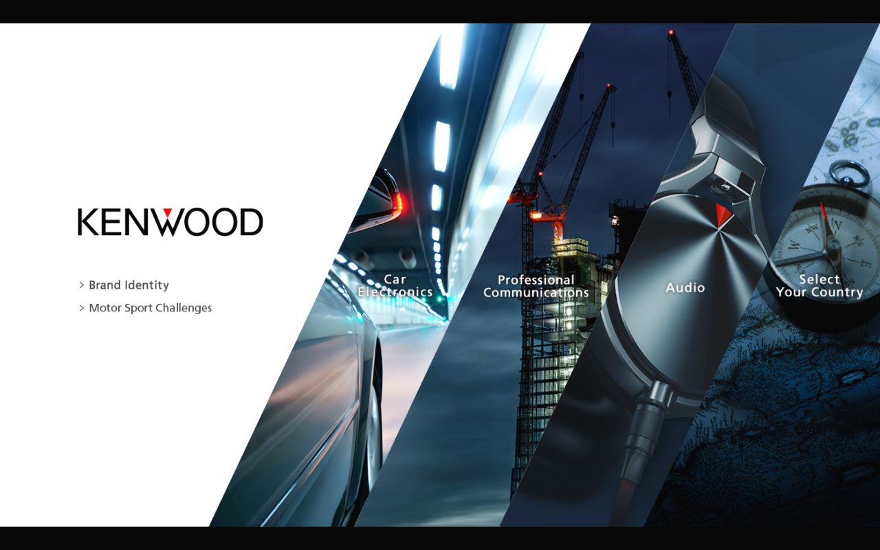 Screenshot of kenwood.com