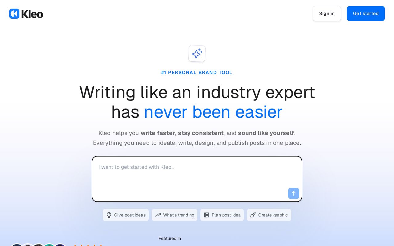 Screenshot of kleo.so