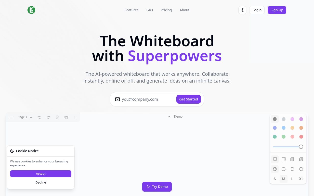 Screenshot of lkal.ma