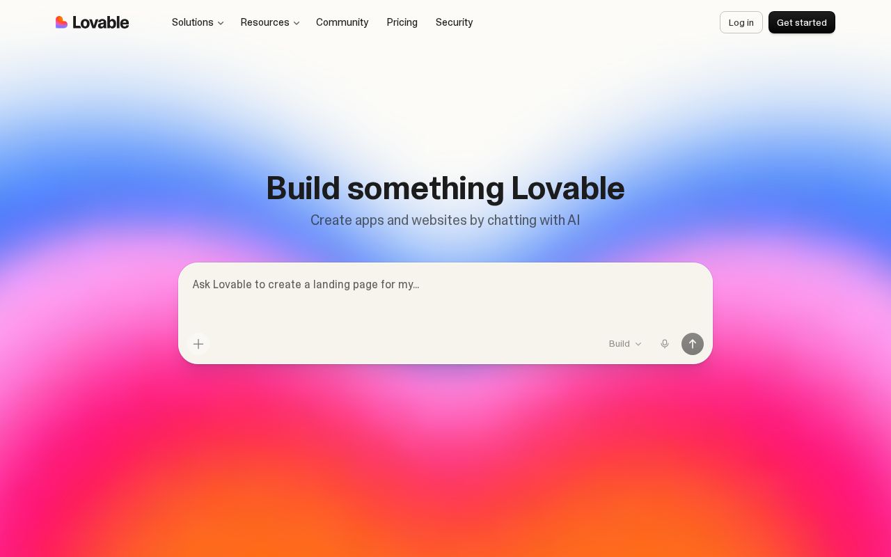 Screenshot of lovable.dev