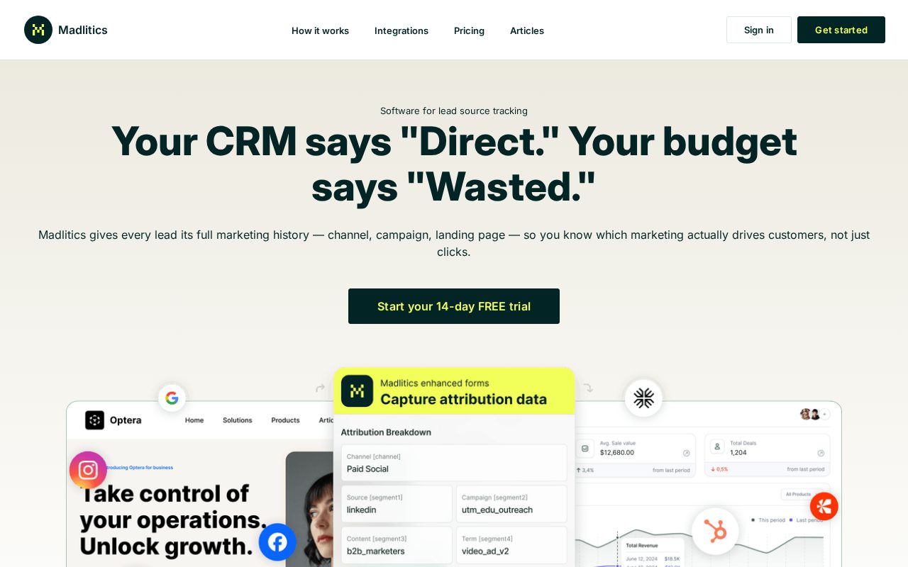 Screenshot of madlitics.com