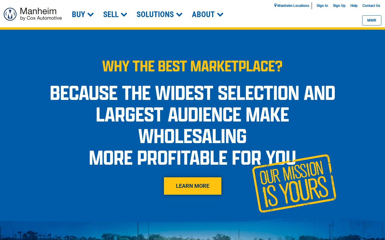Screenshot of manheim.com