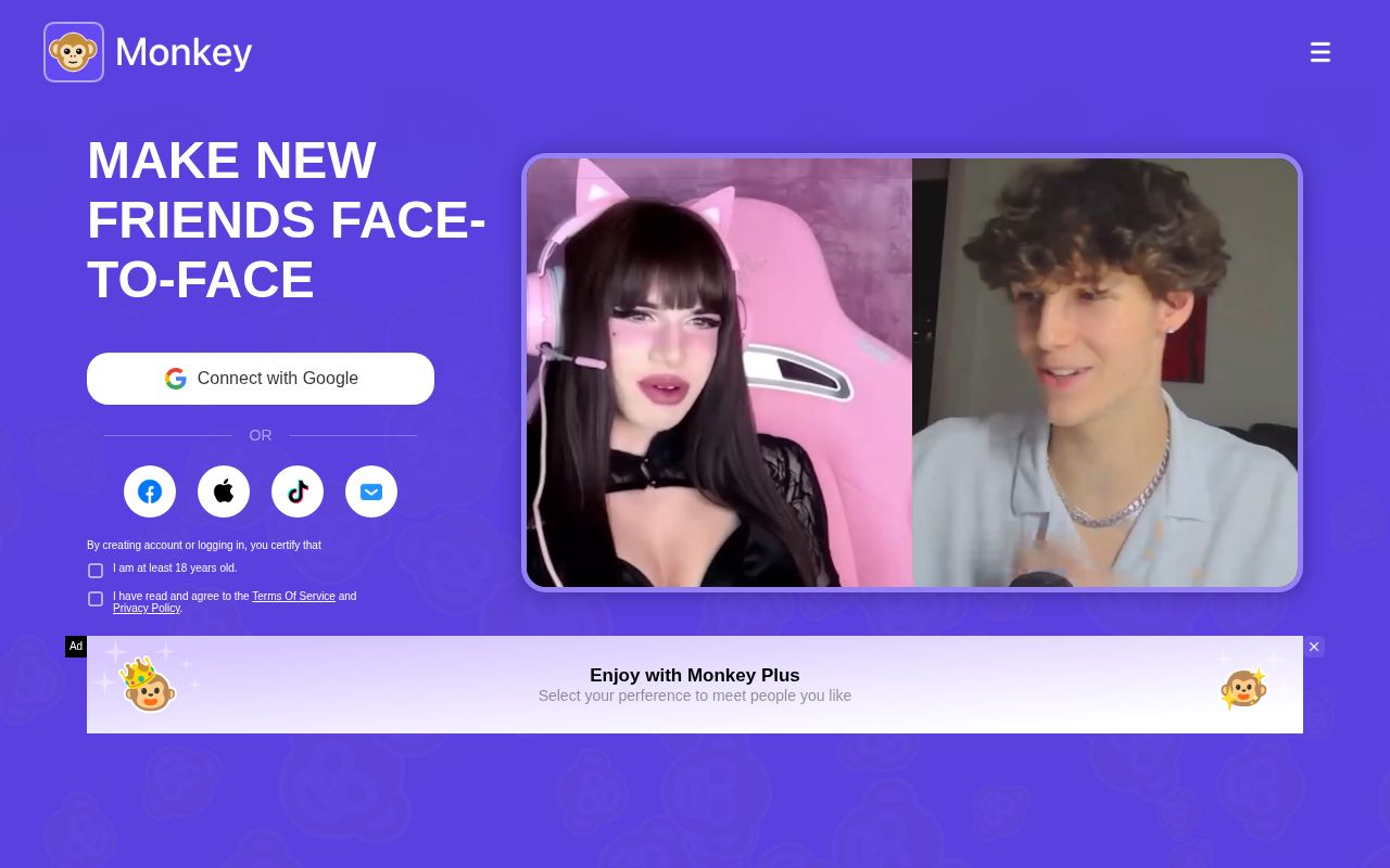Screenshot of monkey.app