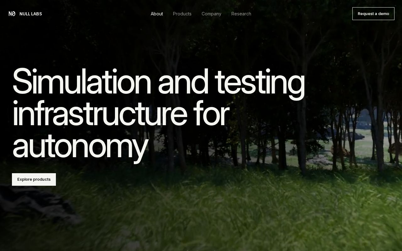 The n0labs.com homepage, first screen