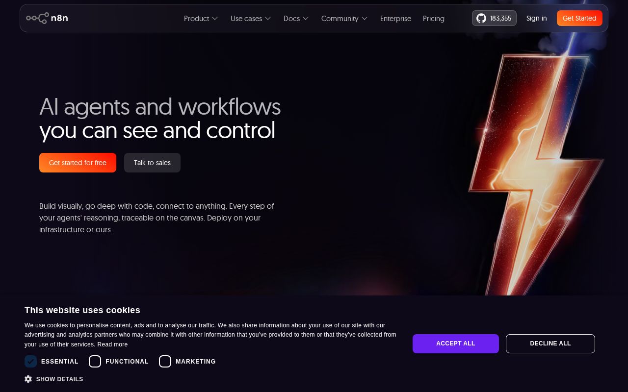 Screenshot of n8n.io