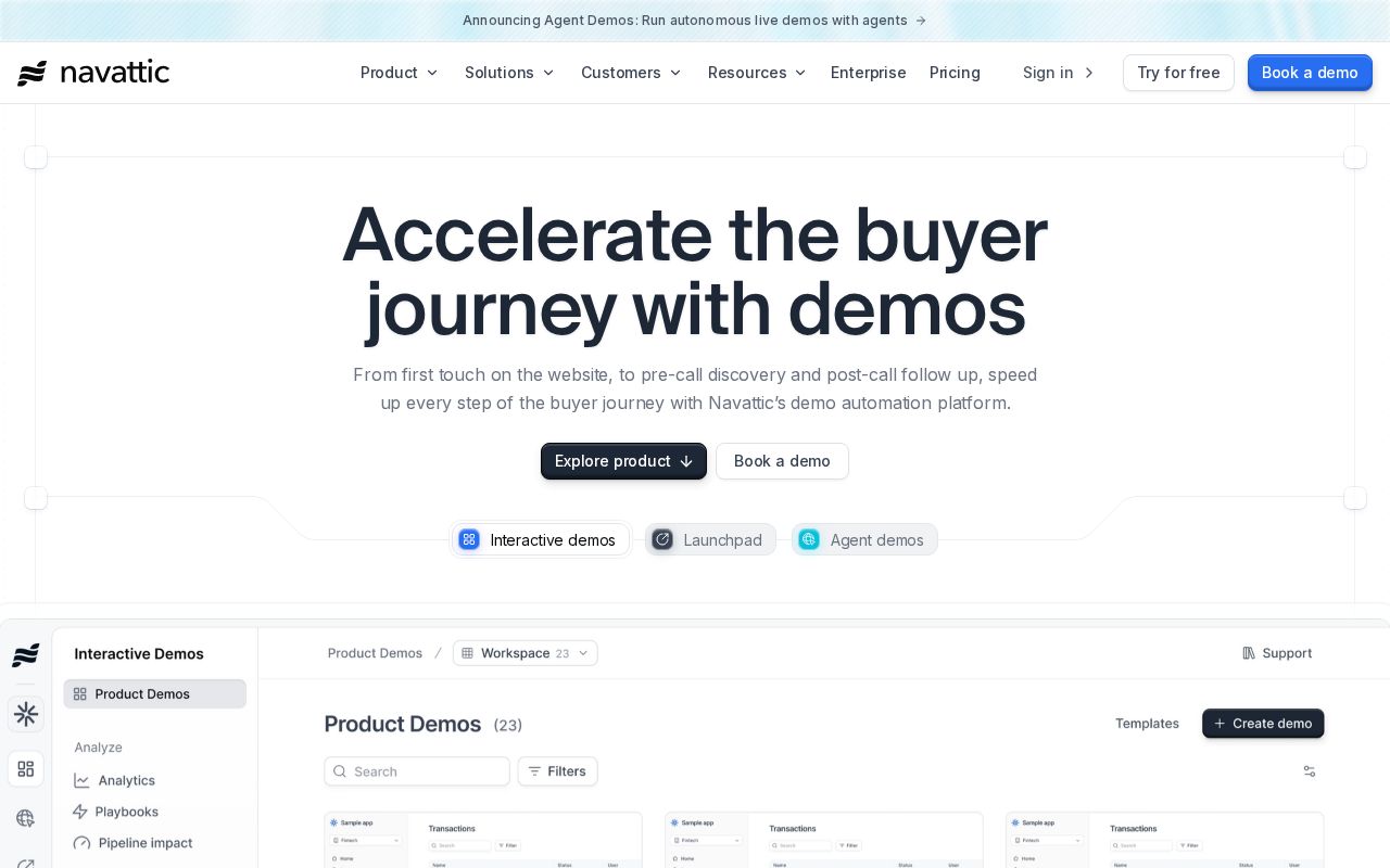 Screenshot of navattic.com