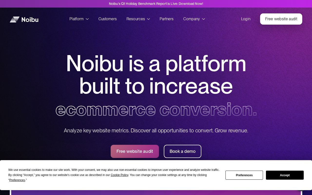Screenshot of noibu.com