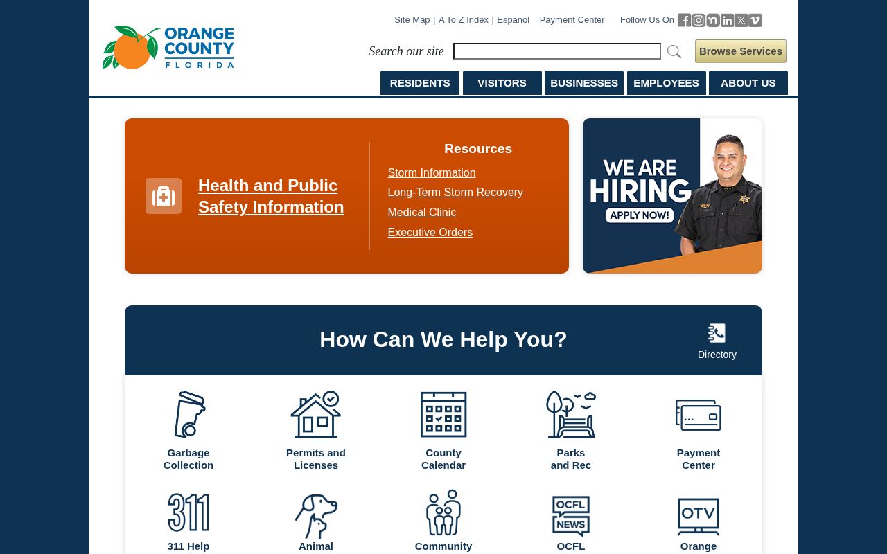 Screenshot of ocfl.net